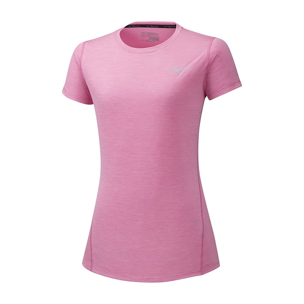 Camiseta Mizuno Running Impulse Core - Mulher - Rosa - GYKUA7284